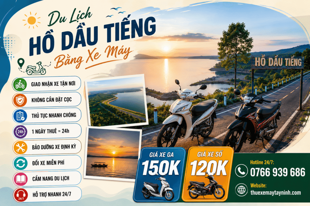 Du Lịch HỒ DẦU TIẾNG Bằng Xe Máy Ngắm Cảnh Hoàng Hôn 1 Du Lịch HỒ DẦU TIẾNG Bằng Xe Máy