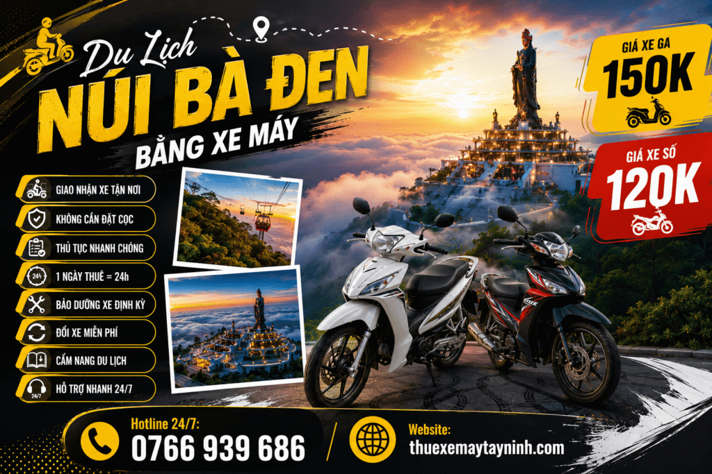 Du Lịch NÚI BÀ ĐEN Bằng Xe Máy Săn Mây Nóc Nhà Nam Bộ 2 Du Lịch NÚI BÀ ĐEN Bằng Xe Máy