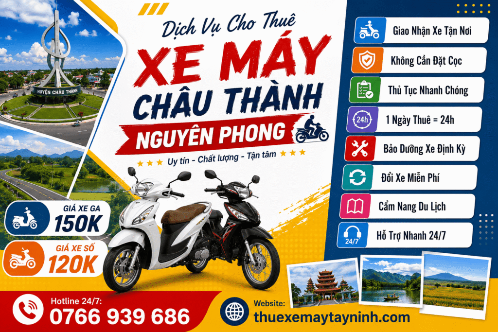 THUÊ XE MÁY CHÂU THÀNH Nhanh Gọn Uy Tín Giá Hợp Lý 2 THUÊ XE MÁY CHÂU THÀNH