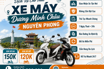 THUÊ XE MÁY DƯƠNG MINH CHÂU