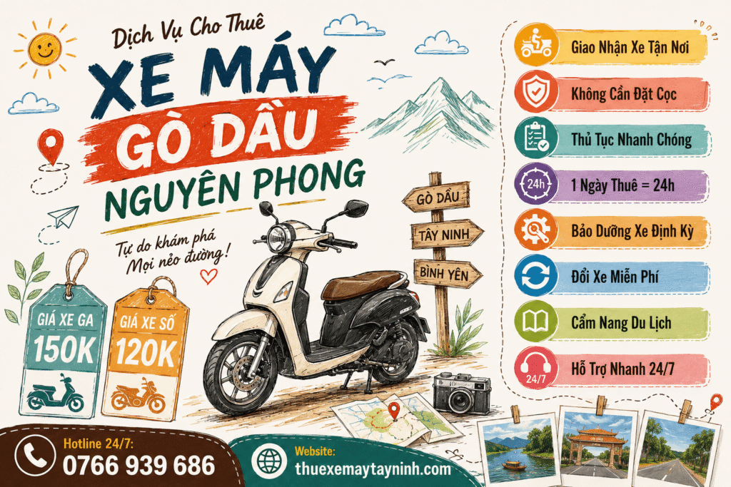 THUÊ XE MÁY GÒ DẦU Nhanh Chóng Giá Tốt Giao Ngay 3 THUÊ XE MÁY GÒ DẦU