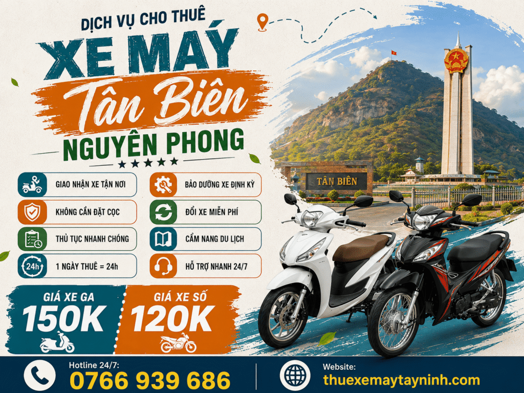 THUÊ XE MÁY TÂN BIÊN