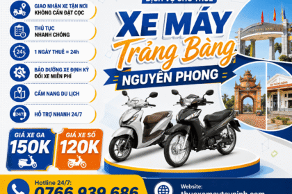 THUÊ XE MÁY TRẢNG BÀNG